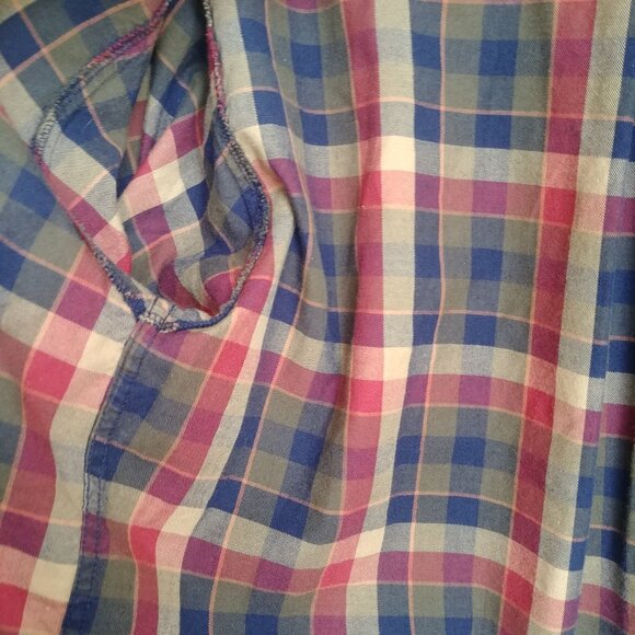 Viyella Men cotton wool made in Canada button down shirt plaid flannel Large - Picture 10 of 16